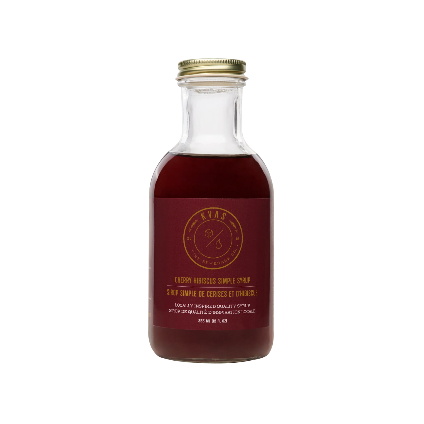 Kvas - Cherry hibiscus Simple Syrup